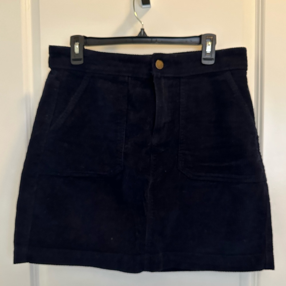 Dip Brand Navy corduroy Skirt Sz10